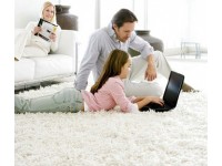 Thảm trải sàn lông xù cho căn phòng khách nhà bạn thêm sang trọng